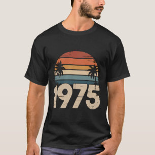 Vintage 1975 50th Birthday Shirt Men Women Retro S