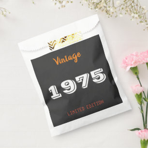 Vintage 1975 Limited Edition Favor Bag 50th Party