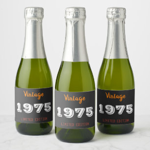 Vintage 1975 Limited Edition Wine Label – 50th