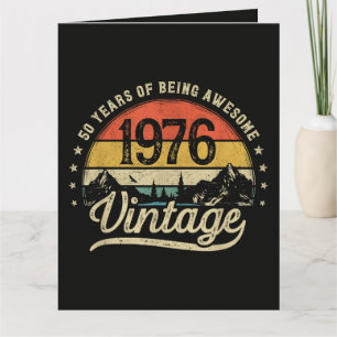 Vintage 1976 50 Years Old 50th Birthday Card