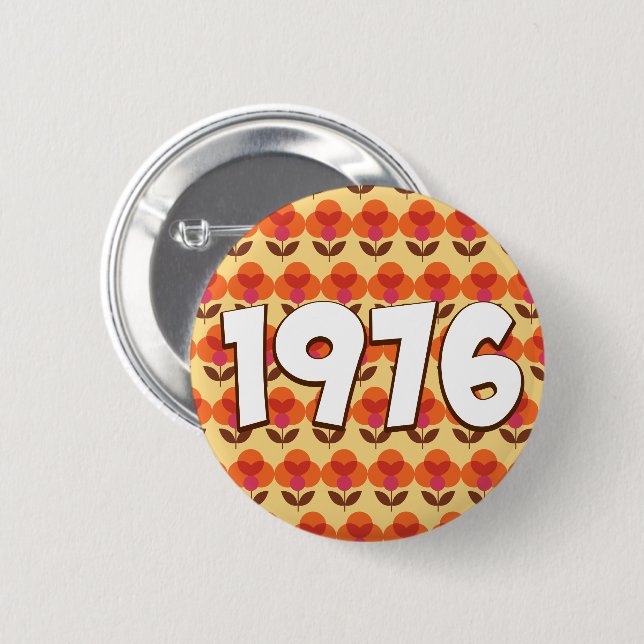 Vintage 1976 button (Front & Back)