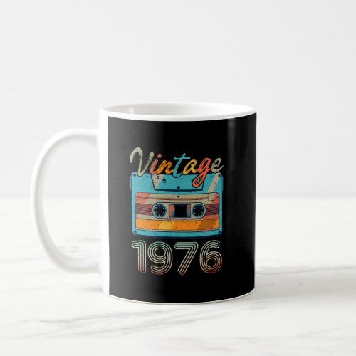 Vintage 1976 Cassette Tape Retro 47th Birthday 47  Coffee Mug