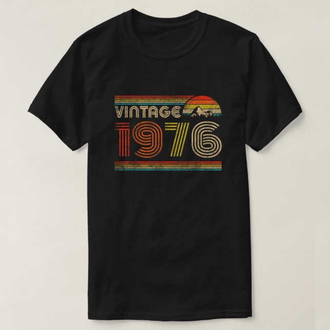 Vintage 1976 Classic 1976 Vintage Year Men Women T-Shirt | Zazzle