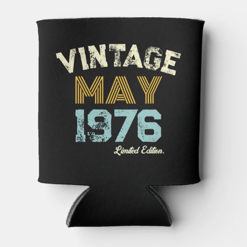 Vintage 1976 Custom Birth Year & Age  Can Cooler