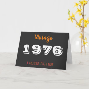 Vintage 1976 Limited Edition – 50th Birthday Greet Card