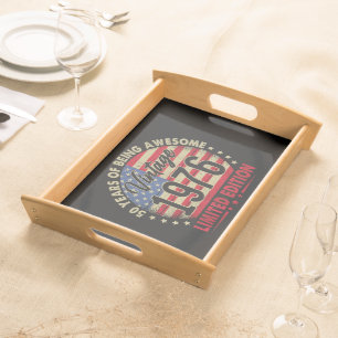 Vintage 1976 Limited Edition 50th Birthday Serving Tray