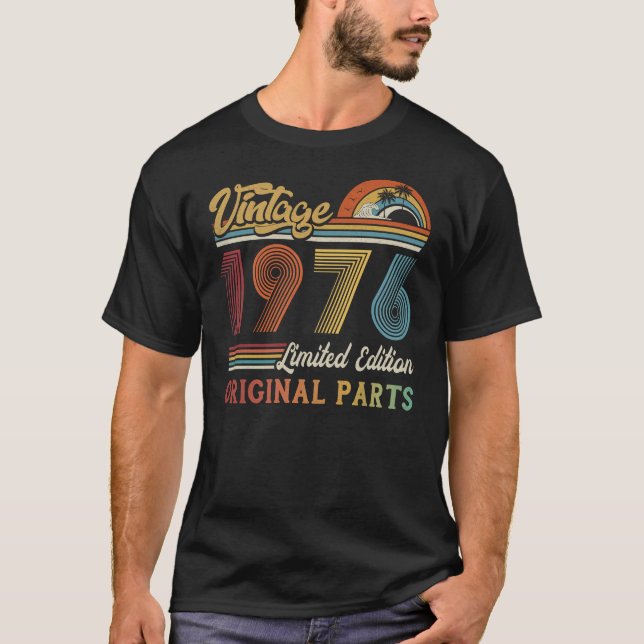 Vintage 1976 Limited Edition Original Parts T-Shirt (Front)