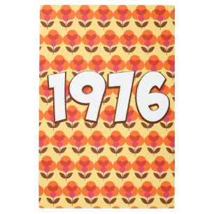 Vintage 1976 metal print
