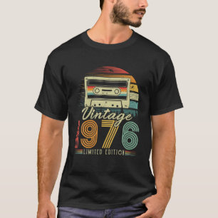 Vintage 1976 Retro Cassette 1976 50th Birthday 50 T-Shirt