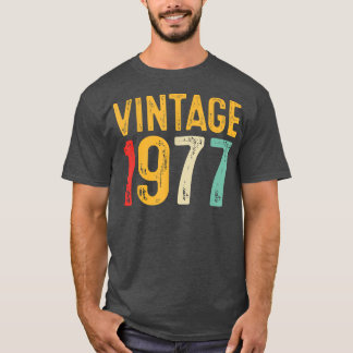 Vintage 1977 45th Birthday Decoration Men Women 45 T-Shirt