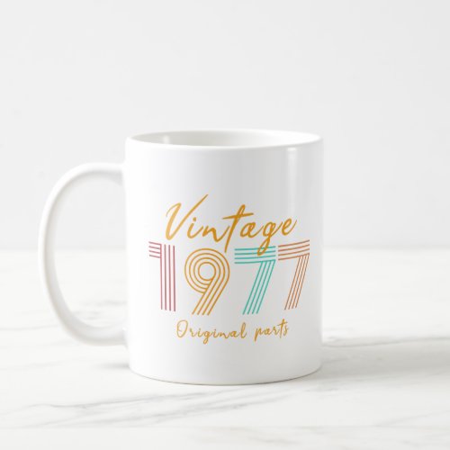 Vintage 1977 Birthday gift  Coffee Mug