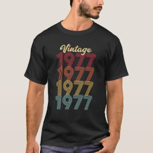 Vintage 1977 Made In 1977 45th Birthday 45 Years O T-Shirt