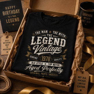 Vintage 1978 Aged Perfectly 48th Birthday T-Shirt