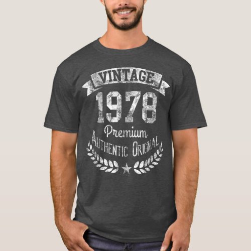 Vintage 1978 Retro 40th Birthday Premium Original T_Shirt