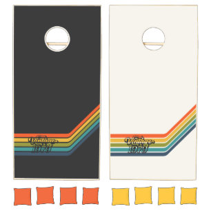 Vintage 1979 Retro Design Cornhole Set