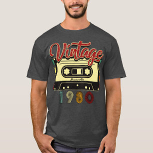 Vintage 1980 Greatest Hits Cassette Tape T-Shirt