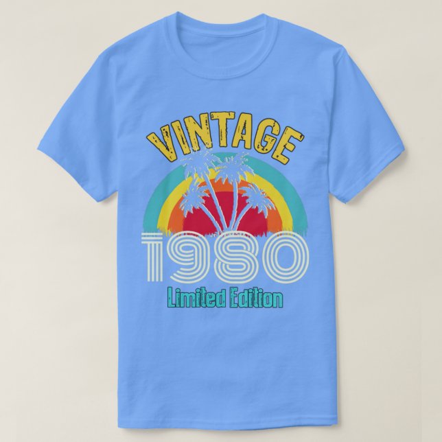 Vintage 1980 limited edition1 T-Shirt (Design Front)