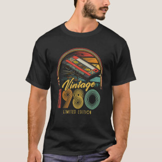 Vintage 1980 Retro Cassette 1980 42nd Birthday 42 T-Shirt