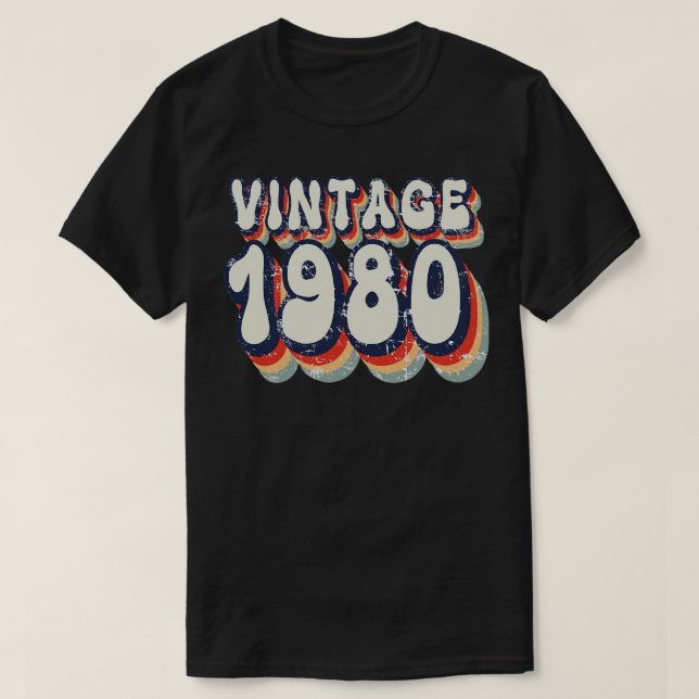 Vintage 1980 T-Shirt (Design Front)