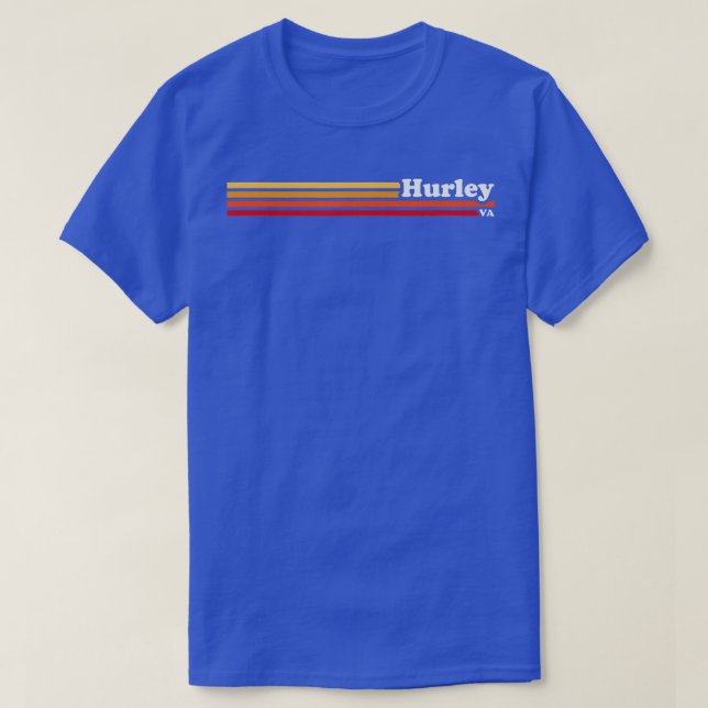 Vintage 1980s Graphic Style Hurley Virginia T-Shirt (Design Front)