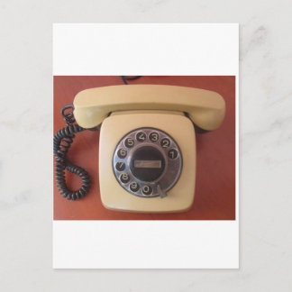 Vintage 1980s India Telephone Nostalgia sticker Postcard