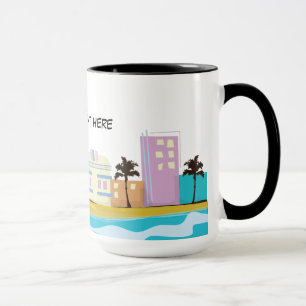 Vintage 1980s Miami Poster Mug