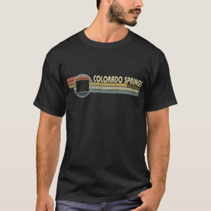Vintage 1980s Style Colorado SPRINGS, CO T-Shirt