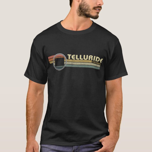 Vintage 1980s Style TELLURIDE, CO T-Shirt (Front)