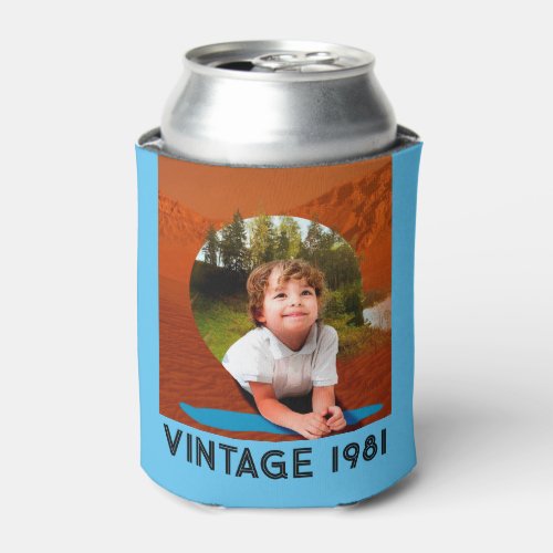 Vintage 1981 Funny Birthday Favors Personalized Can Cooler