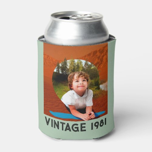 Vintage 1981 Funny Birthday Favors Personalized Can Cooler