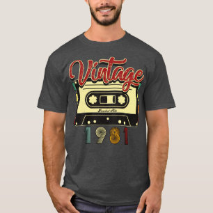 Vintage 1981 Greatest Hits Cassette Tape T-Shirt