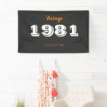 Vintage 1981 Limited Edition Gift Banner – Retro 