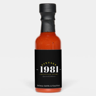 Vintage 1981 Limited Edition Gourmet Hot Sauce
