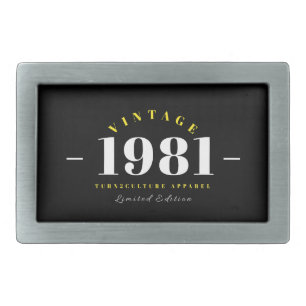 Vintage 1981 Limited Edition Metal Belt Buckle