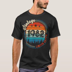 Vintage 1982 40th Year Old Birthday Gifts Limited  T-Shirt