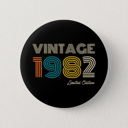 Vintage 1982 42nd Birthday Button