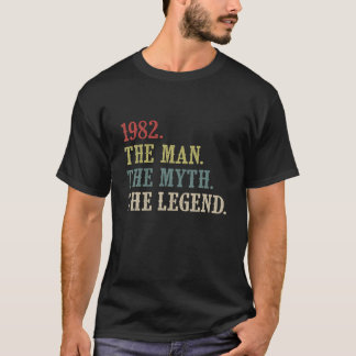Vintage 1982 Birthday - Men 40 Year Old Birthday G T-Shirt