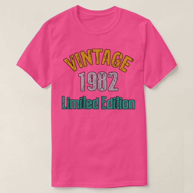 Vintage 1982 limited edition4 T-Shirt (Design Front)