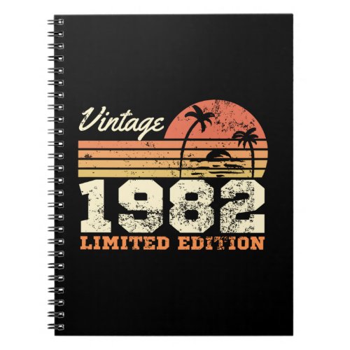 Vintage 1982 Limited Edition 42nd Birthday Notebook