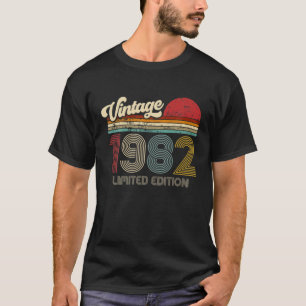 Vintage 1982 Retro Style Birthday Limited Edition T-Shirt