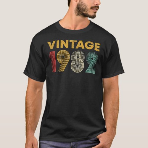 Vintage 1982 T_Shirt 1982 Birthday T_Shirt