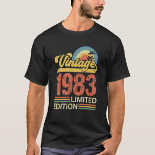 Vintage 1983 40 Years Born in 1983 40th Birthday T-Shirt