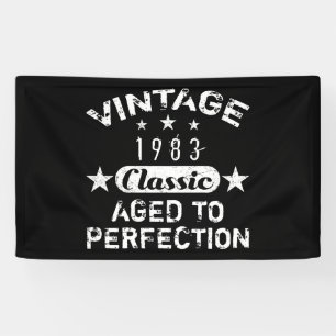 Vintage 1983 40th Birthday Banner