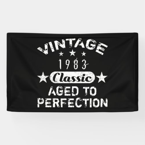 Vintage 1983 40th Birthday Banner