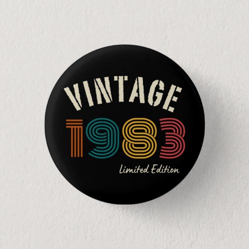Vintage 1983 41st Birthday Button