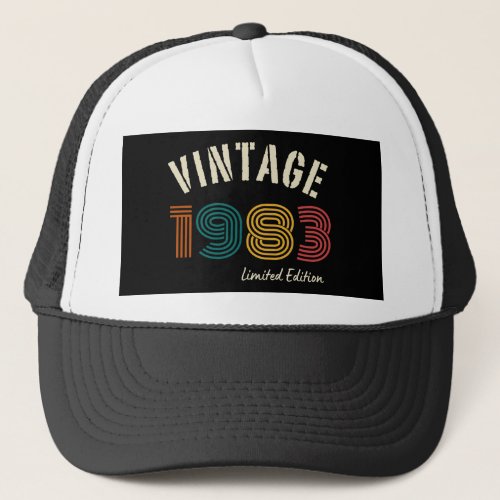 Vintage 1983 41st Birthday Trucker Hat