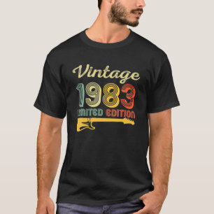 Vintage 1983 Birthday Guitar 39th Birthday 39 T-Shirt