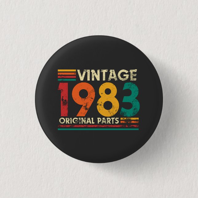 Vintage 1983 button (Front)