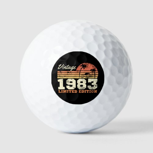 Vintage 1983 Limited Edition 41st Birthday Golf Balls