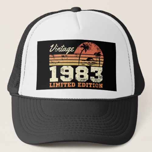 Vintage 1983 Limited Edition 41st Birthday Trucker Hat